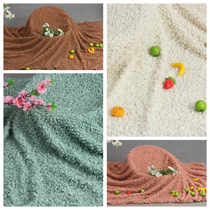 Avezano Baby Photography Outfit Plush Blanket for Photo Studio