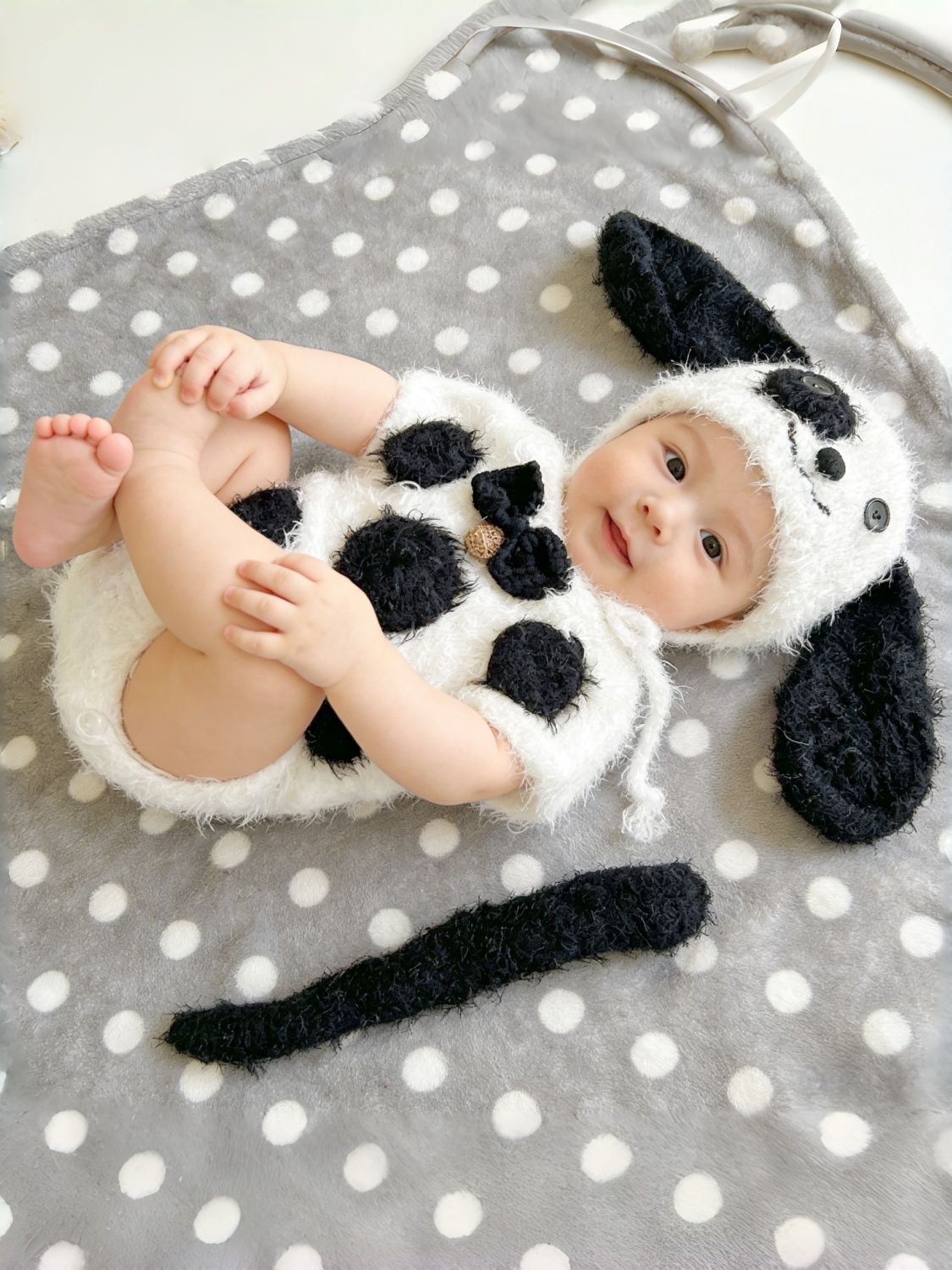 Avezano Cartoon Animal Crochet Outfit Set Newborn Baby Photo Props