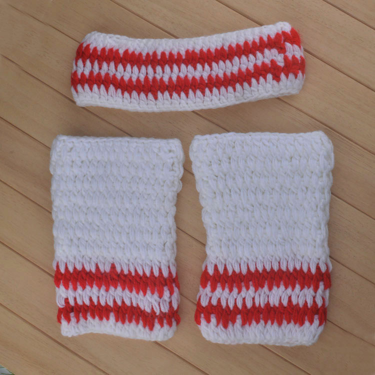 Avezano Knitted Athlete Outfit Baby Photography Set
