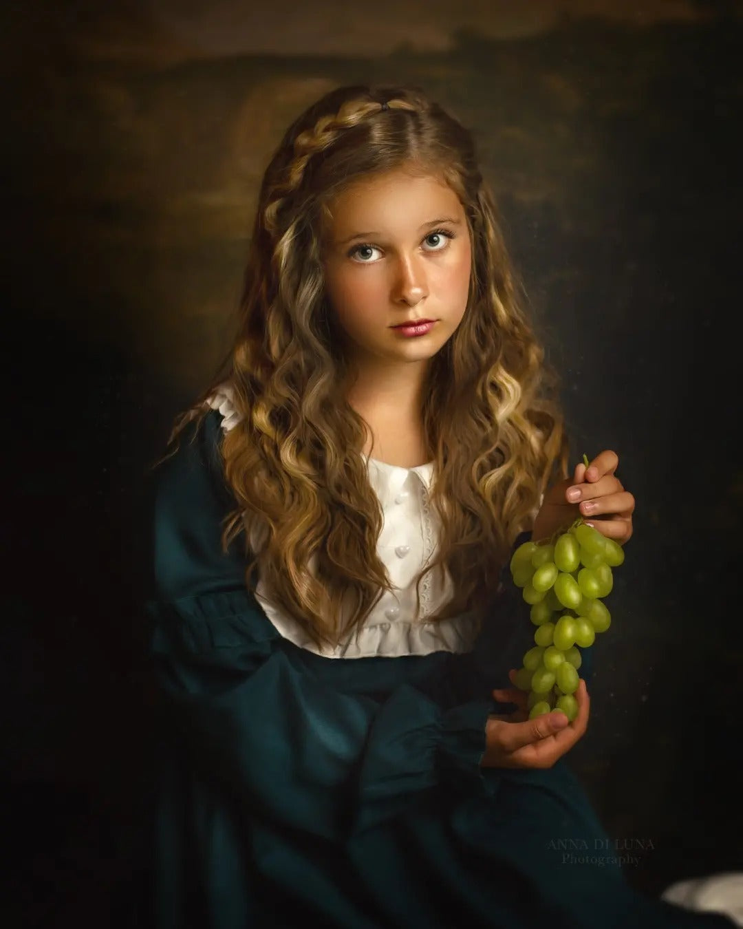Avezano Mountains and Wild Paths Oil Painting Photography Backdrop