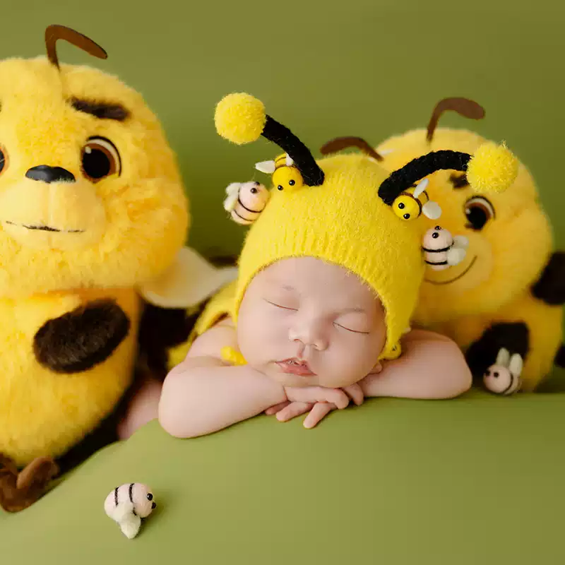 Avezano Newborn Little Bee Plush Theme Photography Props
