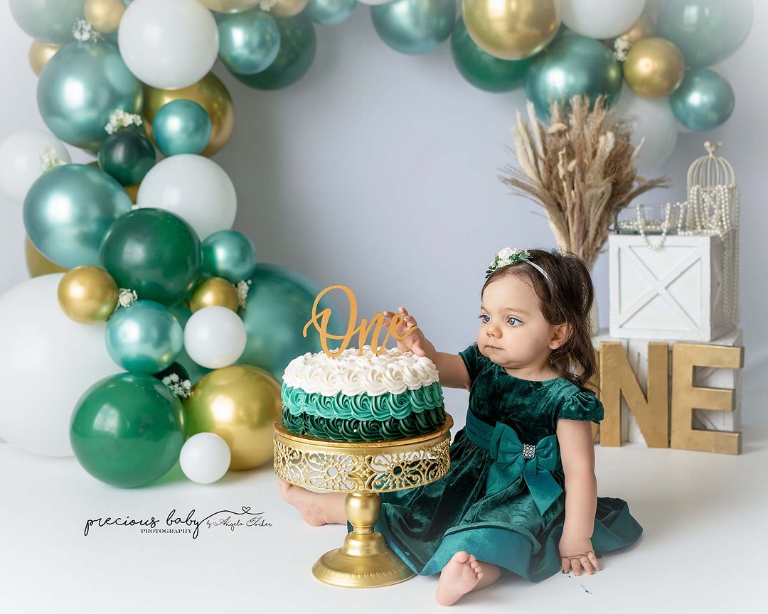 Avezano Balloon Party Children's Birthday Photography Backdrop Designed By Angela Forker