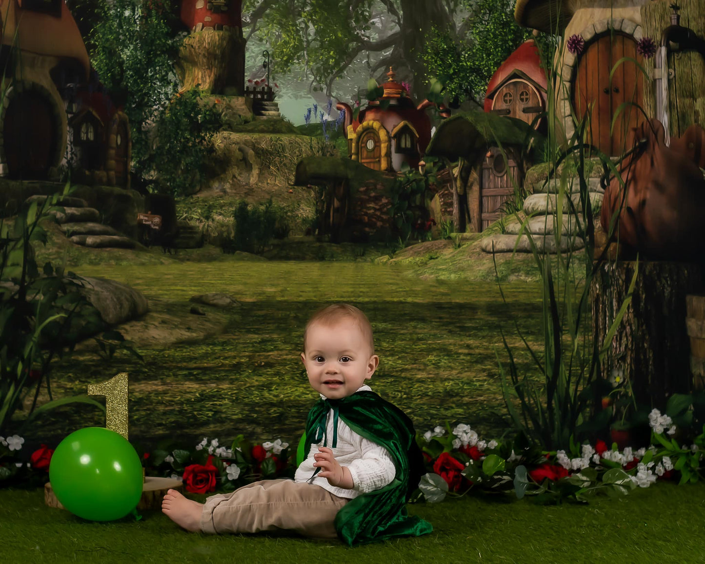 Avezano Forest Fairytale Town Backdrop For Photography