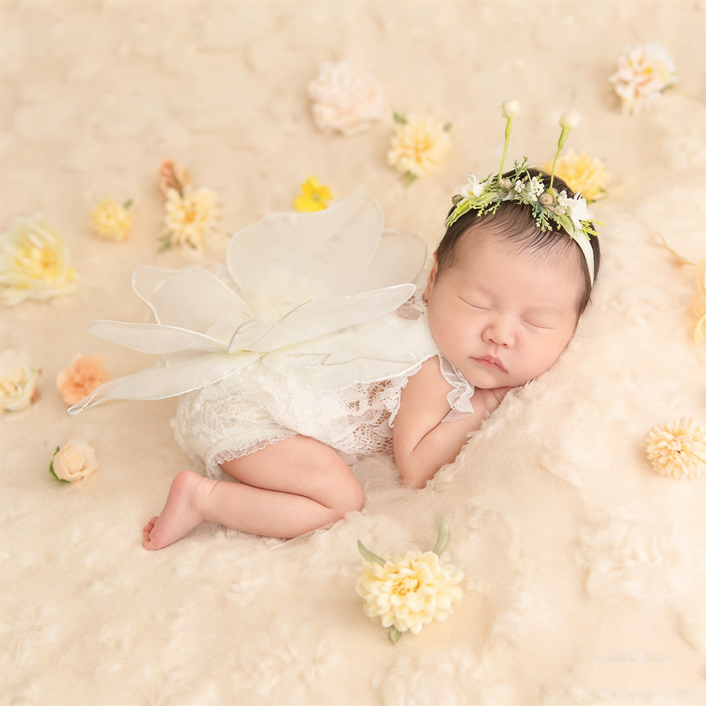 Avezano Newborn Moon Butterfly Wings Fairyland Theme Photography Props