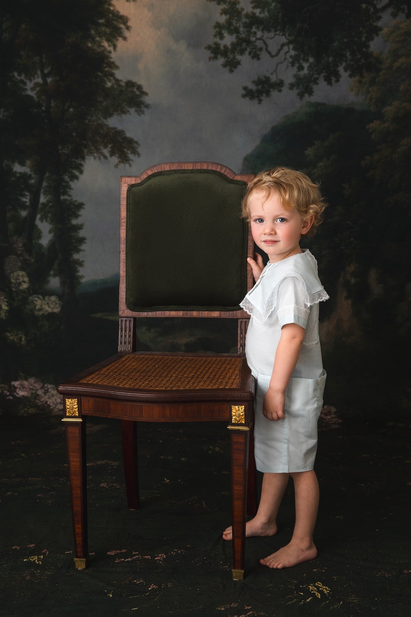 Toile de fond de photographie de style peinture à l'huile de fleurs sauvages d'Avezano