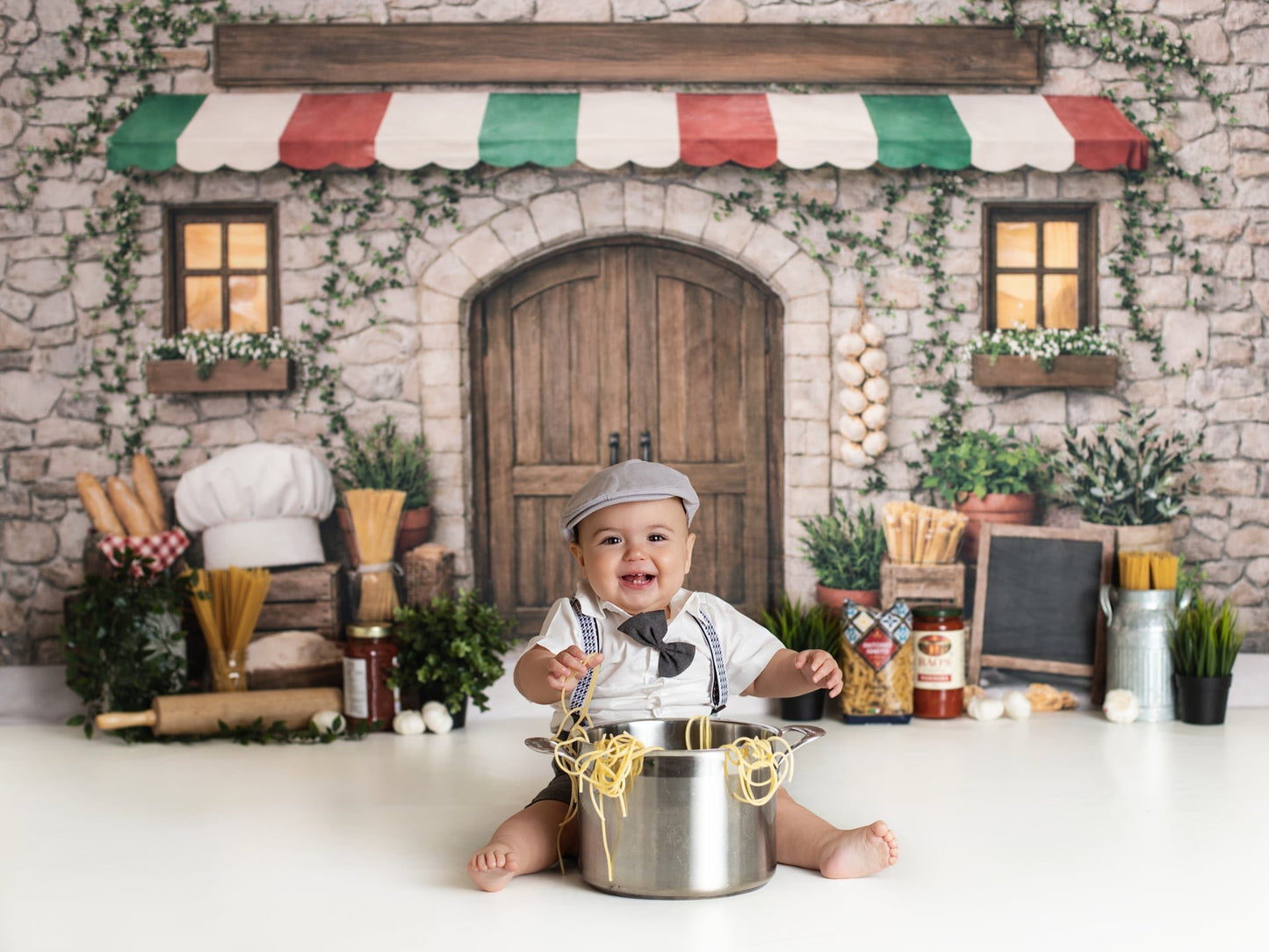 Avezano Pasta Kitchen Stone Cottage Backdrop Designed By Enchanted Design Studio