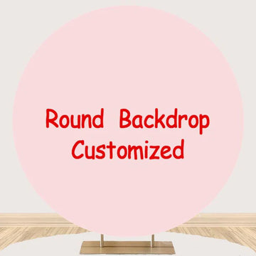 Avezano Customize Round Backdrop Cover for the Party