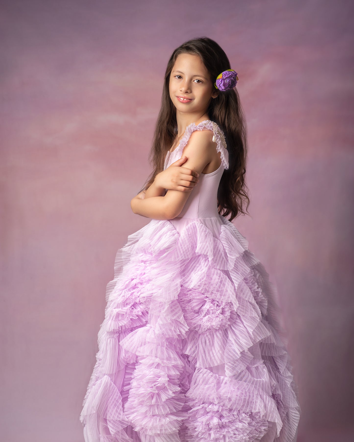 Avezano Nuages roses Texture abstraite Portrait Photographie Toile de fond