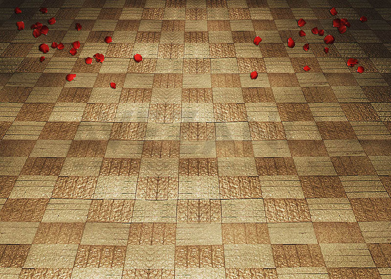 Toile de fond carrée pour photographie de pétales de rose printanières d'Avezano