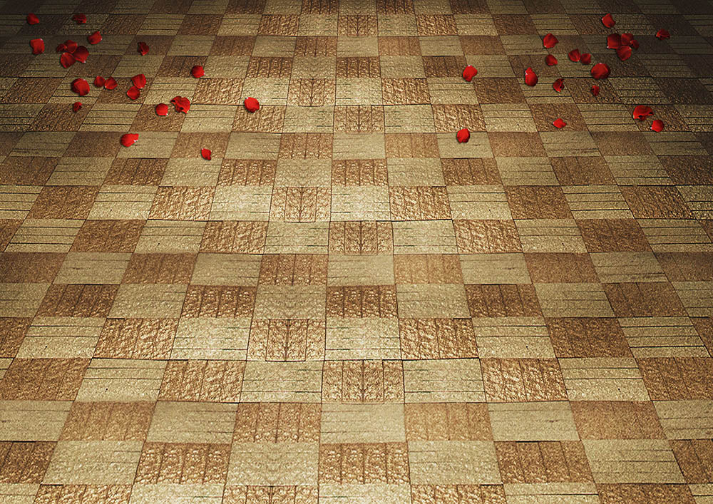 Avezano Spring Flower Palace Door Room Set 2 pièces Toile de fond