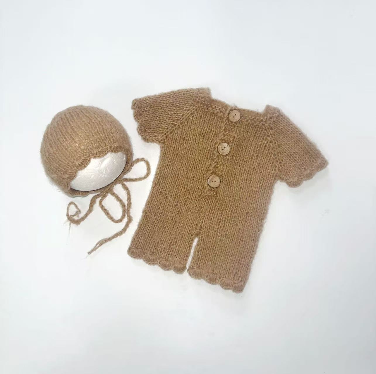 Avezano Knit Newborn Photography Outfit Set