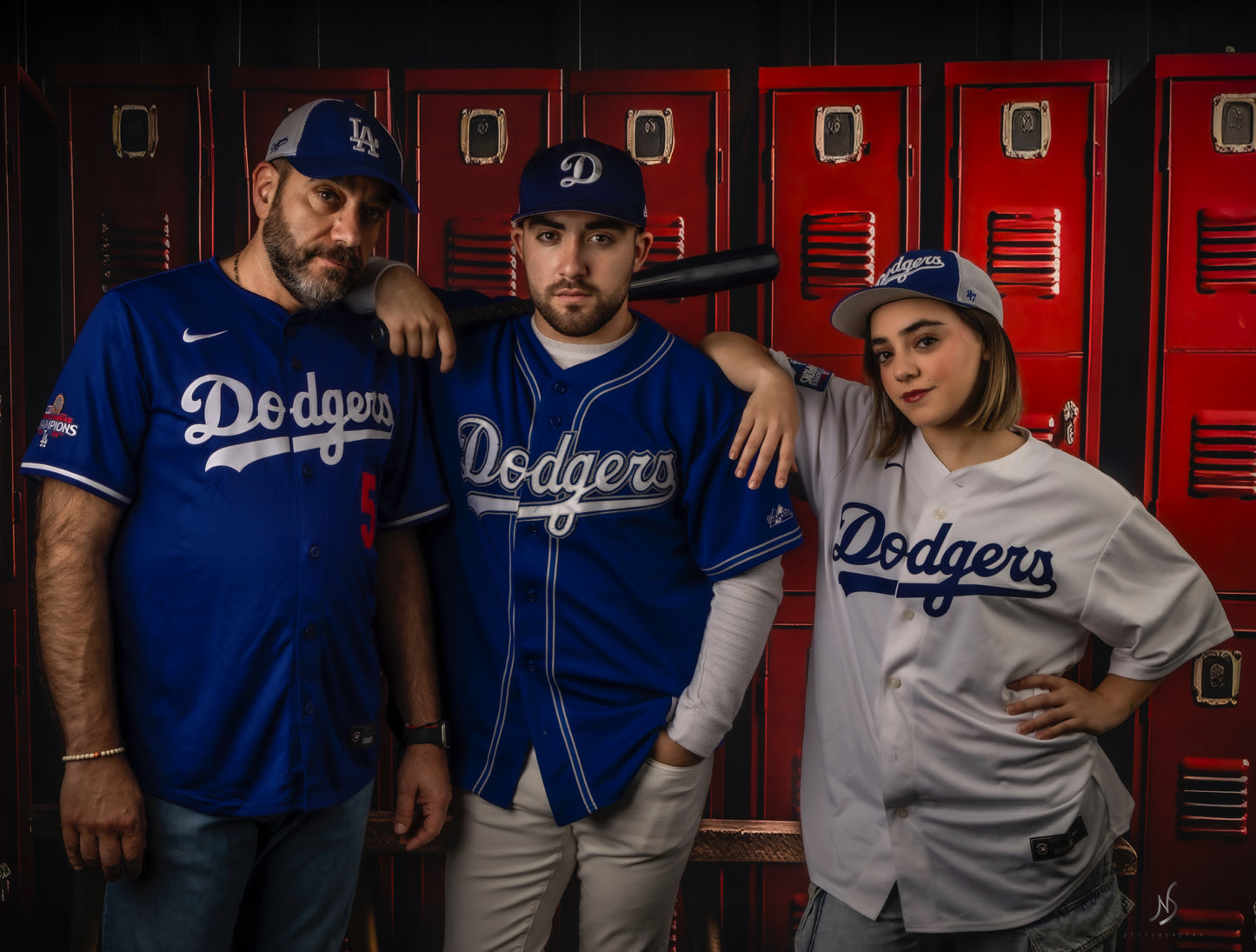 Avezano Red Locker Photography Backdrop For Back To School