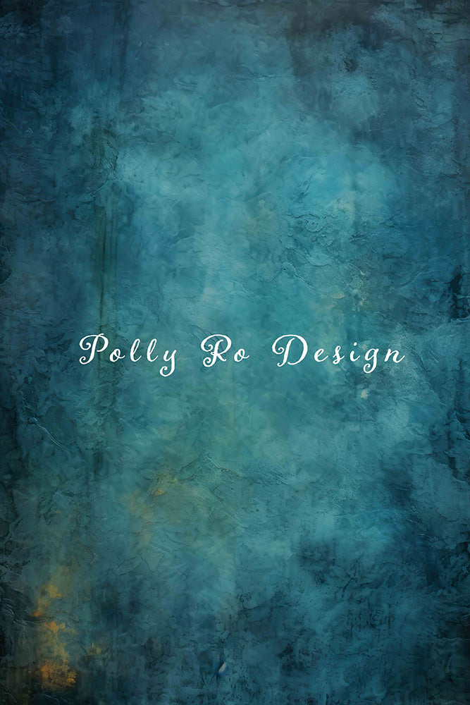 Avezano Blue Abstract Portrait Photography Backdrop Designed By Polly Ro Design-AVEZANO