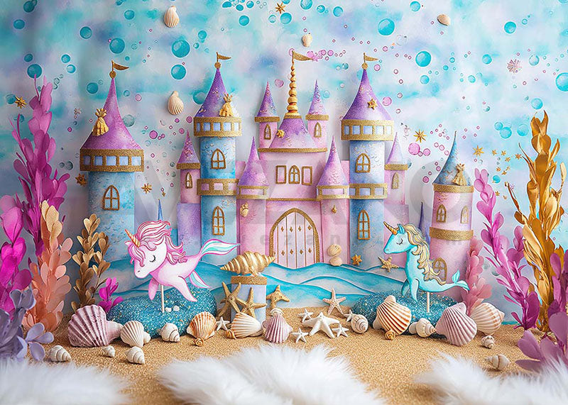 Avezano Marine-Themed Castle Photography Background
