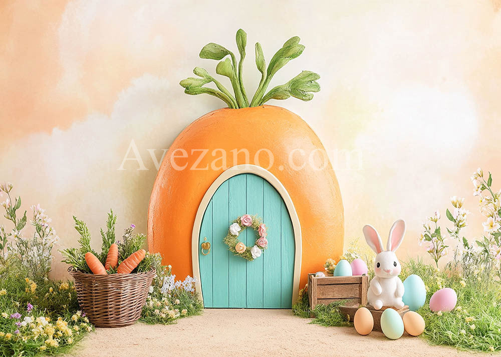 Avezano Spring Easter Turnip House Photography Backdrop