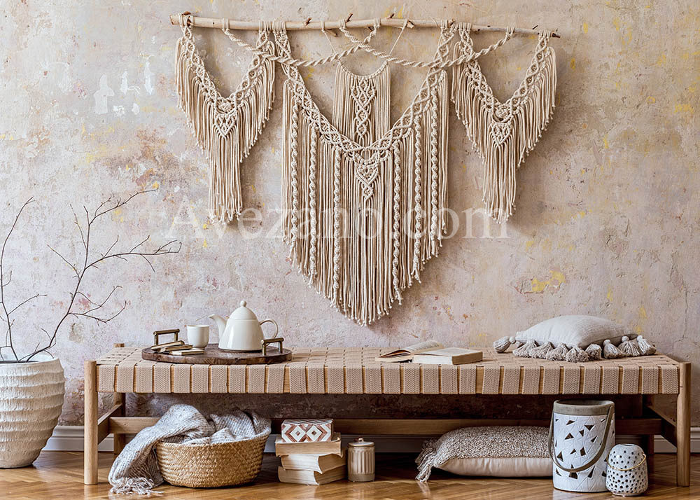 Avezano Bohemian Setting Room Photography Backdrop