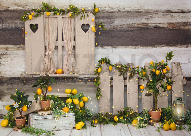 Avezano Summer Yellow lemon Theme Photography Background-AVEZANO