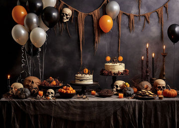 Avezano Halloween Cake Party Backdrop for Photography