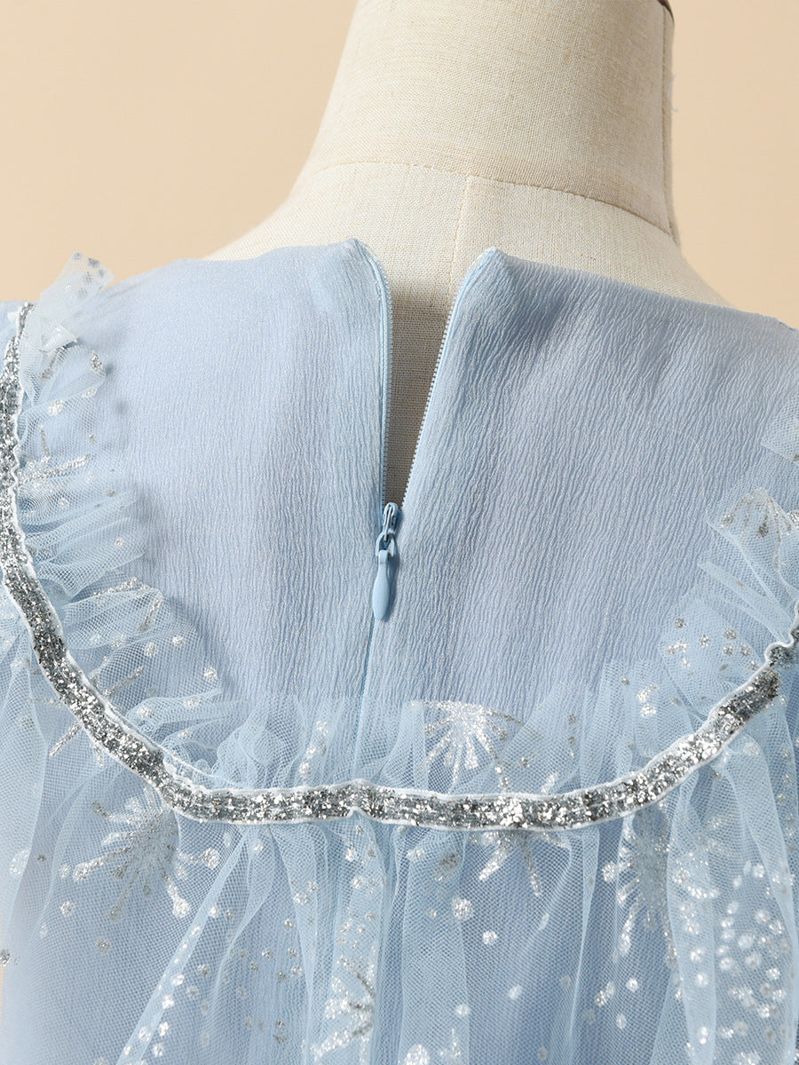 Avezano Princess Ice Dress Sky Blue Suitable for Photo and Photography Parties