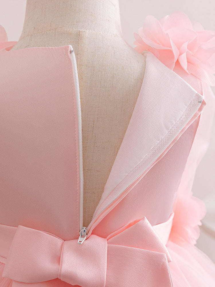 Avezano Pink Floral Tulle Dress is Suitable for Parties or Photography