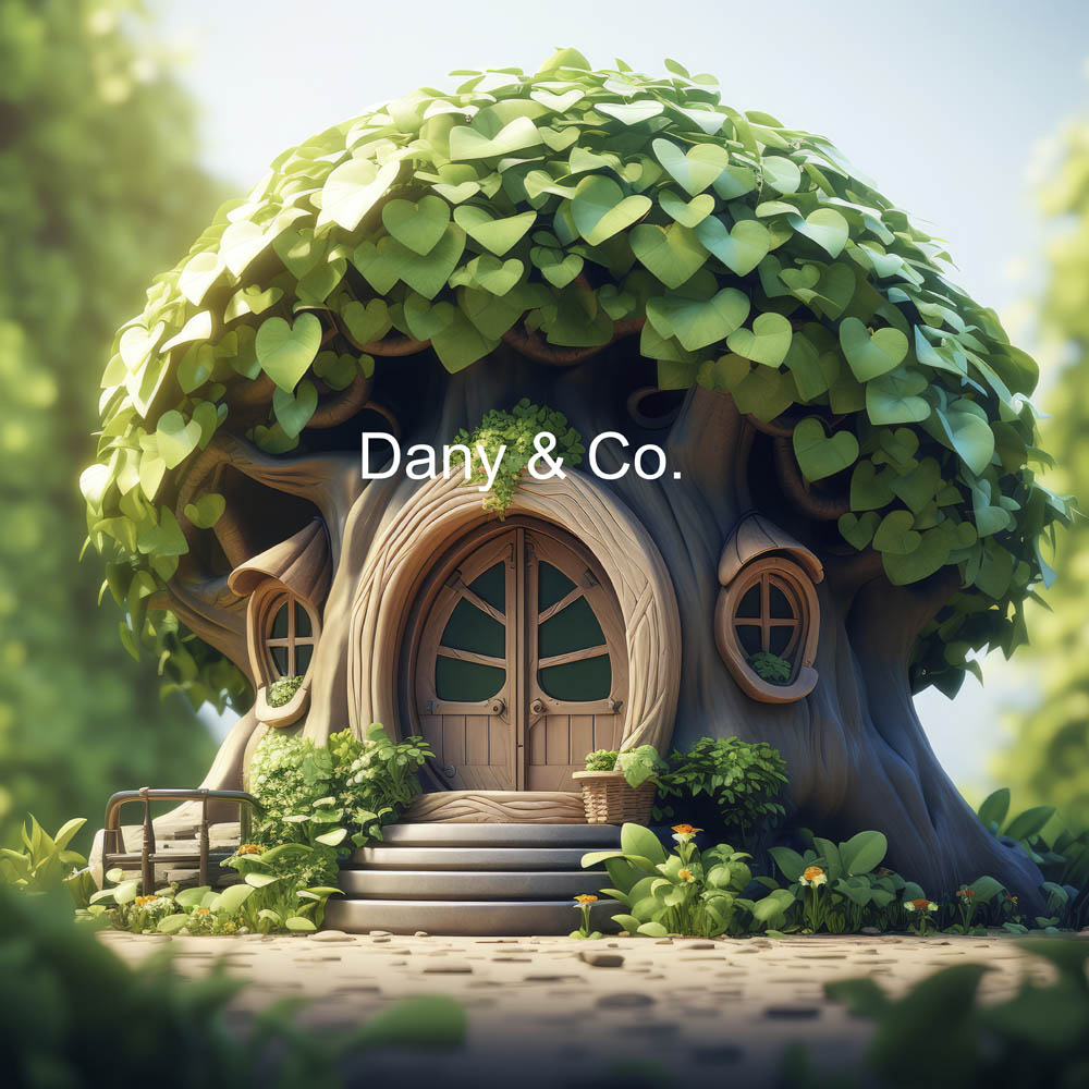 Avezano Spring Green Leaves Cabin Photography Backdrop Designed By Danyelle Pinnington