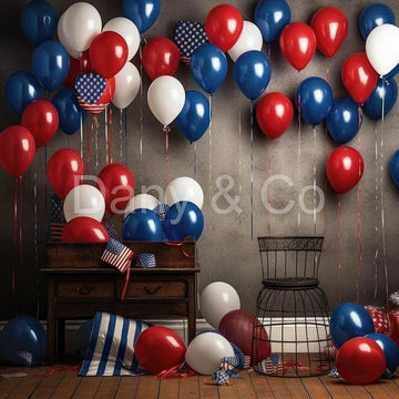 Avezano Independence Day Balloon Party Backdrop Designed By Danyelle Pinnington