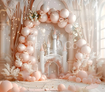 Avezano Pink Balloon Arch Princess Party Backdrop Designed By Danyelle Pinnington