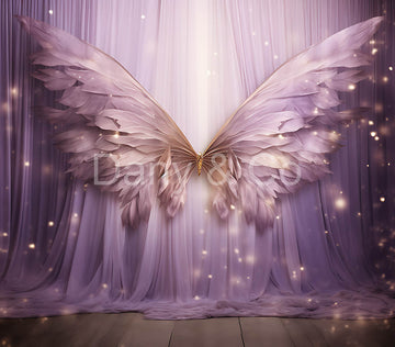 Avezano Purple Butterfly and Window Screen Backdrop Designed By Danyelle Pinnington
