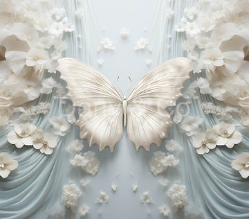Avezano Whiter Butterfly and Window Screen Backdrop Designed By Danyelle Pinnington