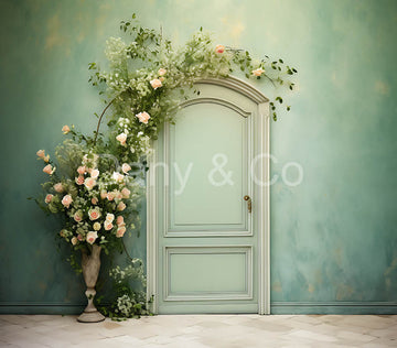 Avezano Potted Flowers and Doors Backdrop Designed By Danyelle Pinnington