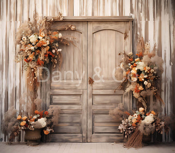Avezano Retro Wooden Door Bohemian style Backdrop Designed By Danyelle Pinnington