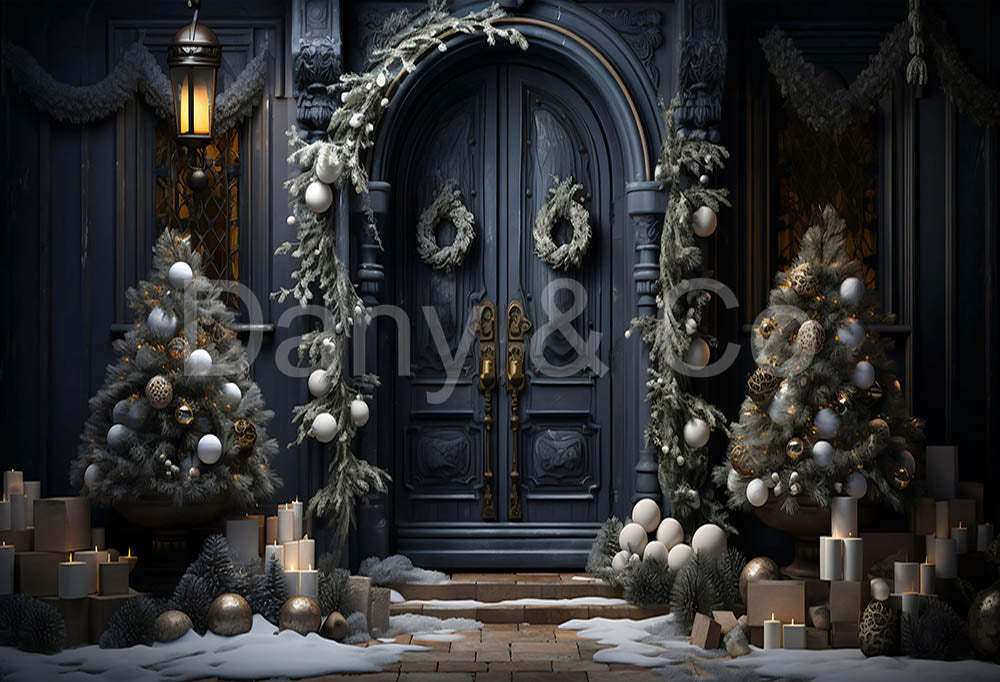 Avezano Christmas Snow and Tree Backdrop Designed By Danyelle Pinningt