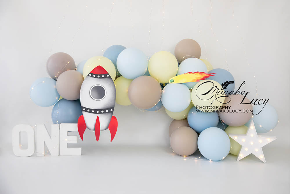 Avezano Balloons and Small Rockets Backdrop for Photography By Miwako Lucy Photography