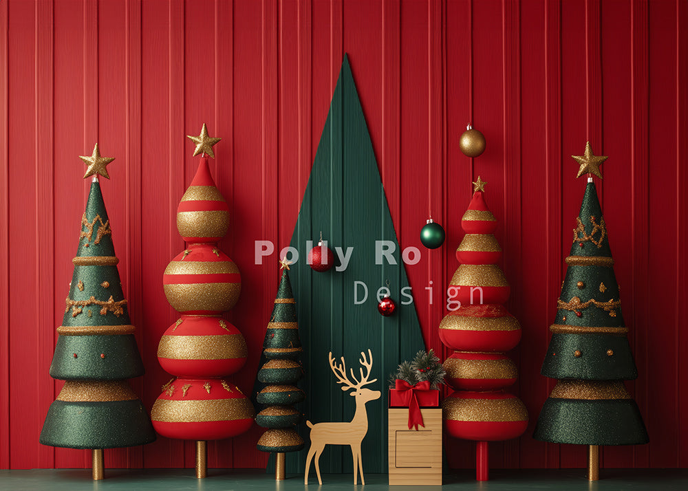 Toile de fond pour photographie sur le thème de Noël d'Avezano conçue par Polly Ro Design
