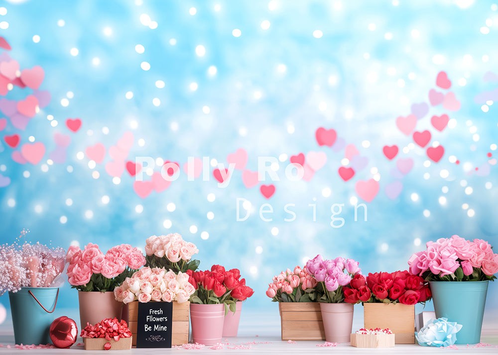 Avezano Valentine's Day Roses Backdrop Designed By Polly Ro Design