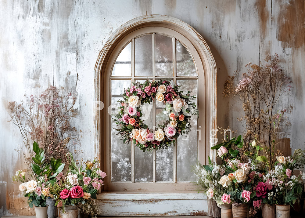 Avezano Winter Christmas Candy Town Photography Backdrop Designed By
