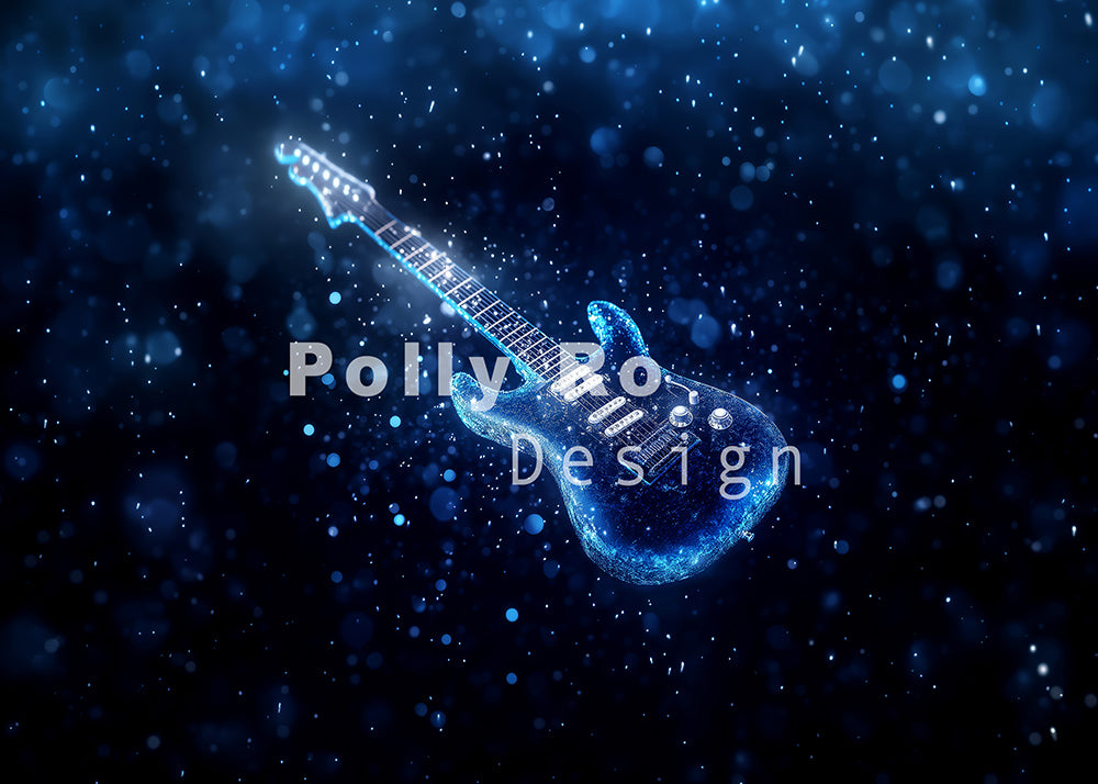 Avezano Dream Guitar Photography Backdrop Designed By Polly Ro Design