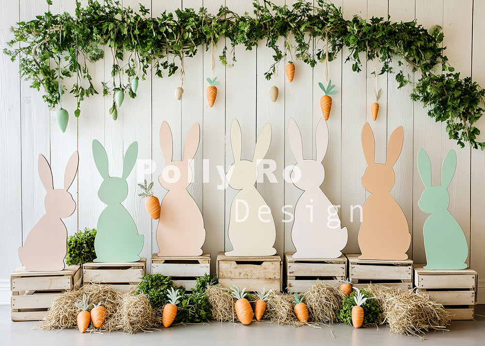 Toile de fond pour photographie de fête de navets de Pâques d'Avezano conçue par Polly Ro Design