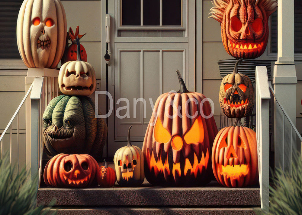 Toile de fond d'horreur d'Halloween Avezano conçue par Danyelle Pinnington