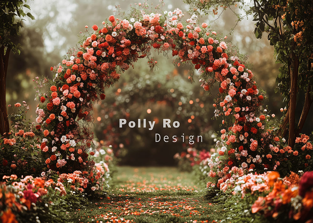 Avezano Spring Arch Garden Photography Backdrop Designed By Polly Ro Design