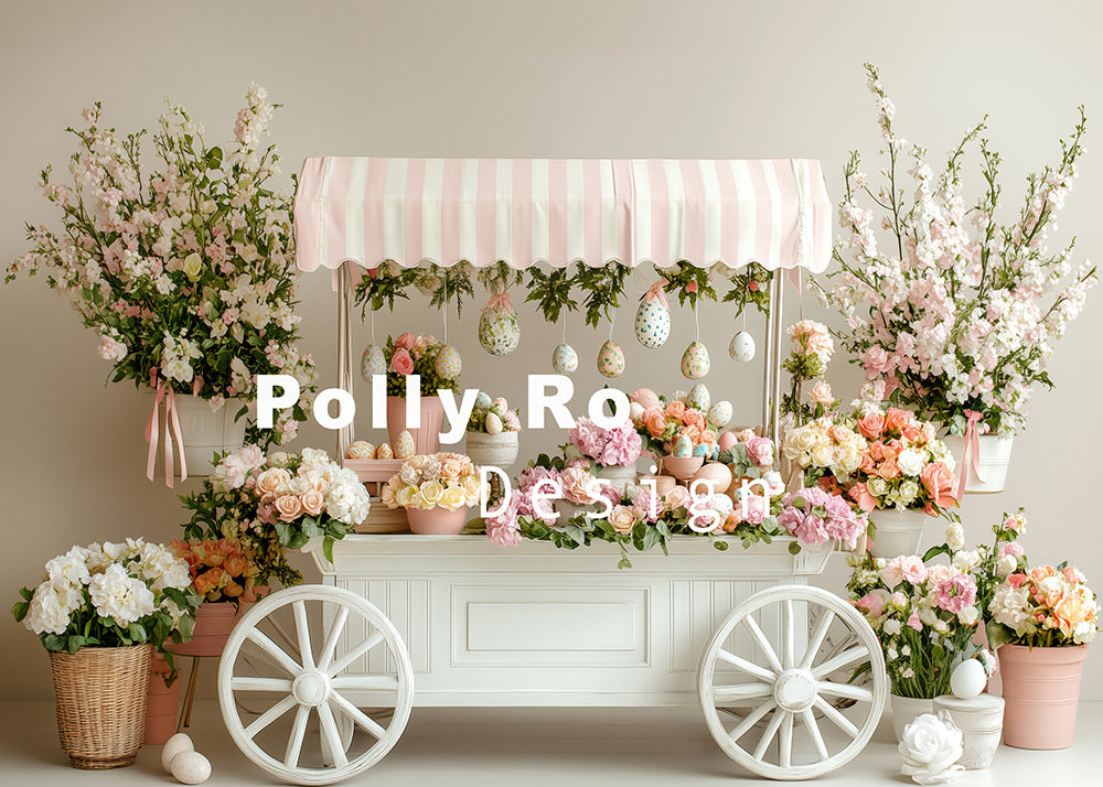 Avezano Spring Baby Pink Easter Car Photography Backdrop Designed By Polly Ro Design