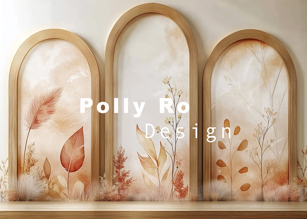 Toile de fond pour photographie de pailles et d'œufs de Pâques d'Avezano conçue par Polly Ro Design