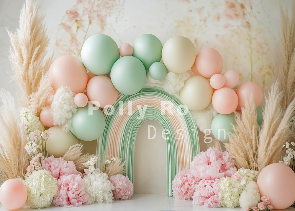 Toile de fond pour photographie de pailles et d'œufs de Pâques d'Avezano conçue par Polly Ro Design