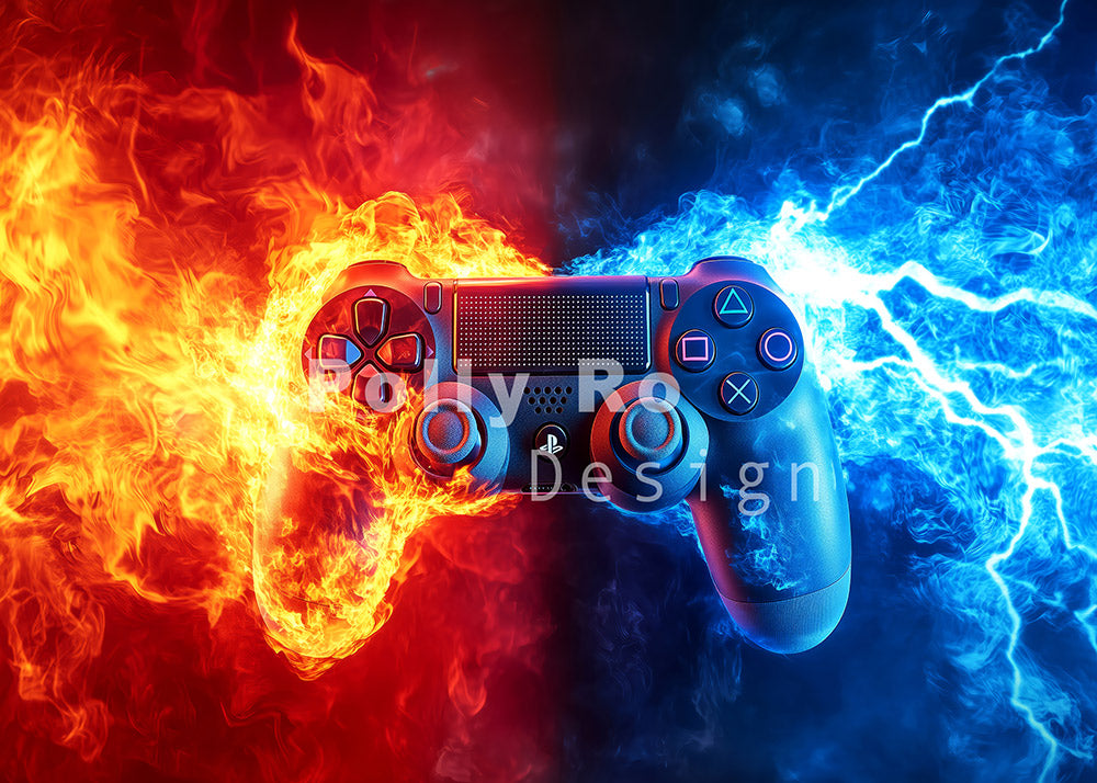 Toile de fond pour photographie de pailles et d'œufs de Pâques d'Avezano conçue par Polly Ro Design