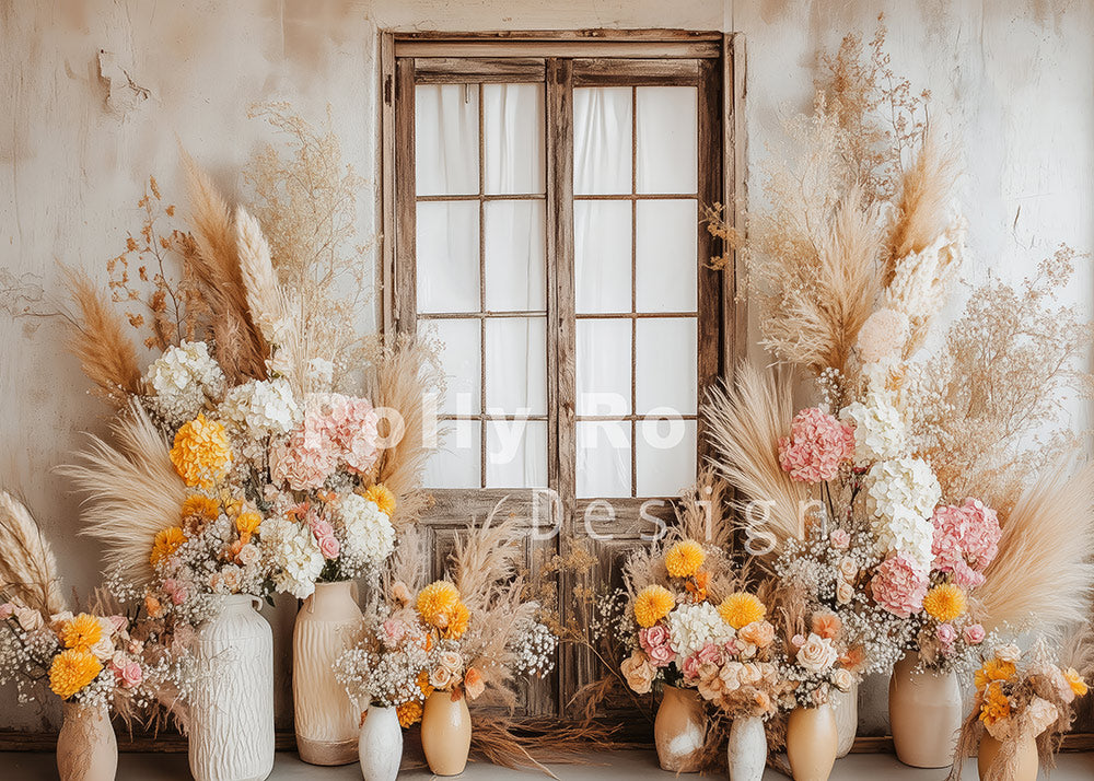 Toile de fond pour photographie de pailles et d'œufs de Pâques d'Avezano conçue par Polly Ro Design