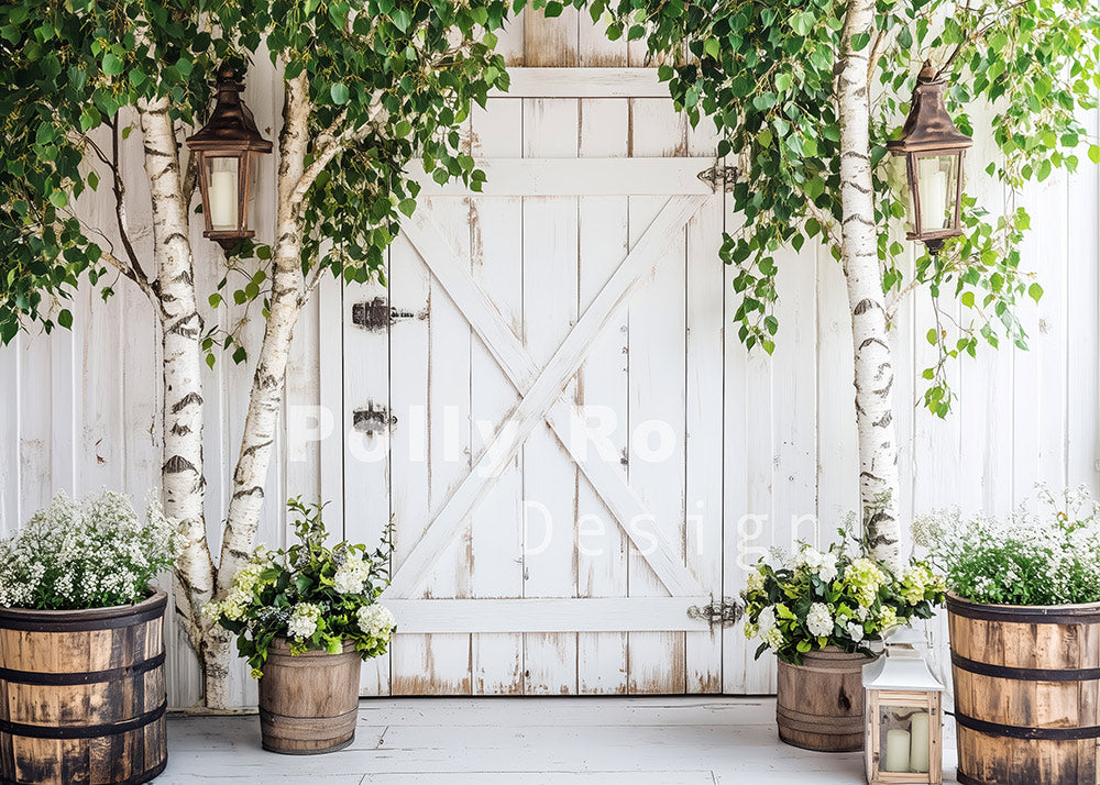 Toile de fond pour photographie de pailles et d'œufs de Pâques d'Avezano conçue par Polly Ro Design
