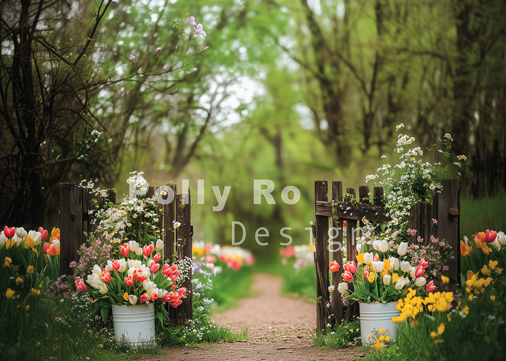 Toile de fond pour photographie de pailles et d'œufs de Pâques d'Avezano conçue par Polly Ro Design