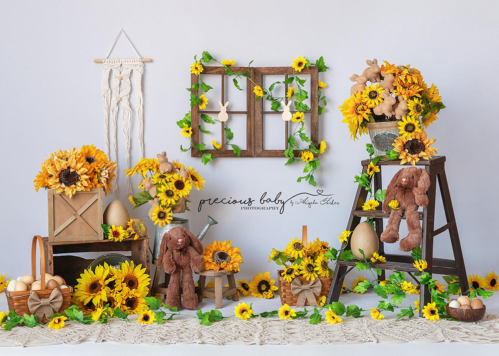 Avezano Sunflower Theme Photography Backdrop Designed By Angela Forker