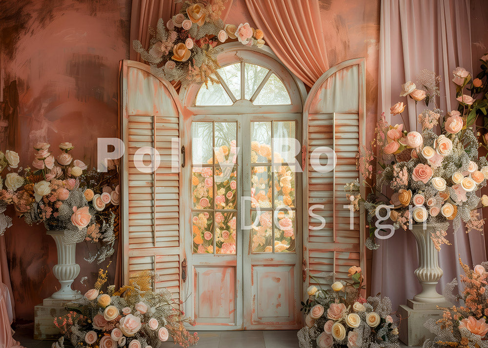 Toile de fond pour photographie de pailles et d'œufs de Pâques d'Avezano conçue par Polly Ro Design