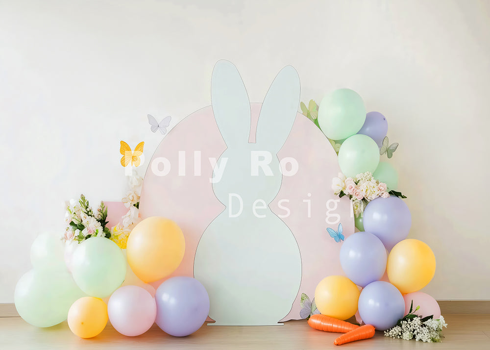 Toile de fond pour photographie de pailles et d'œufs de Pâques d'Avezano conçue par Polly Ro Design